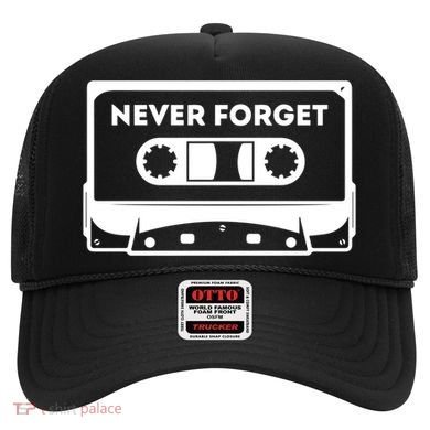 Never Forget Floppy Disk Cassette Never Forget Geek Vhs Gift Hat