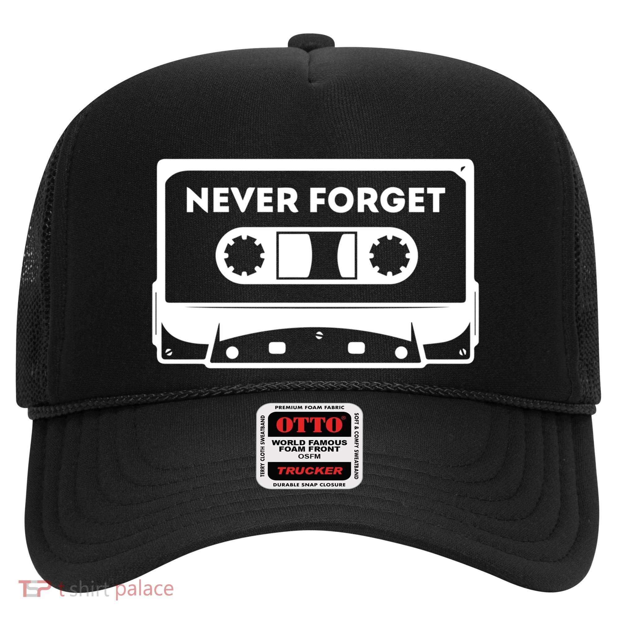 Never Forget Floppy Disk Cassette Never Forget Geek Vhs Gift Hat