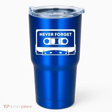 Never Forget Floppy Disk Cassette Never Forget Geek Vhs Gift Tumbler