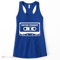 Never Forget Floppy Disk Cassette Never Forget Geek Vhs Gift Women's Tank Top thumb 0