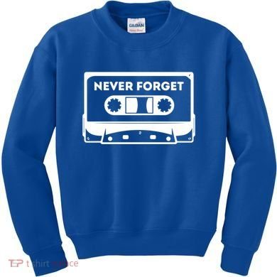 Never Forget Floppy Disk Cassette Never Forget Geek Vhs Gift Kids Sweatshirt