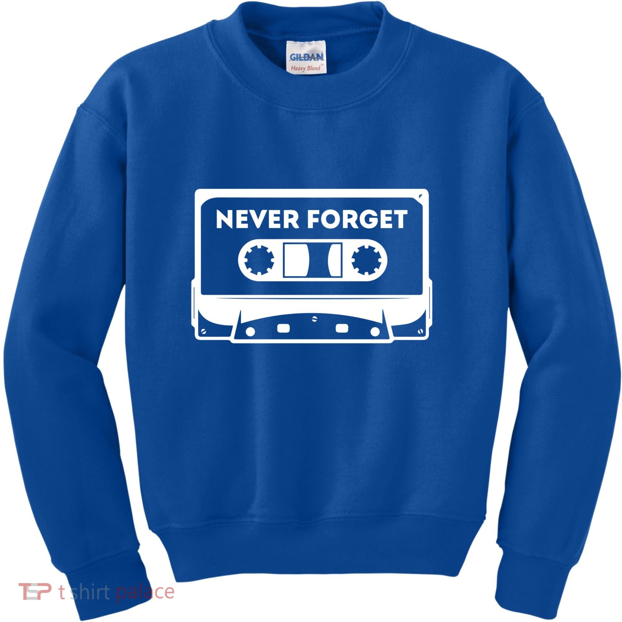 Never Forget Floppy Disk Cassette Never Forget Geek Vhs Gift Kids Sweatshirt