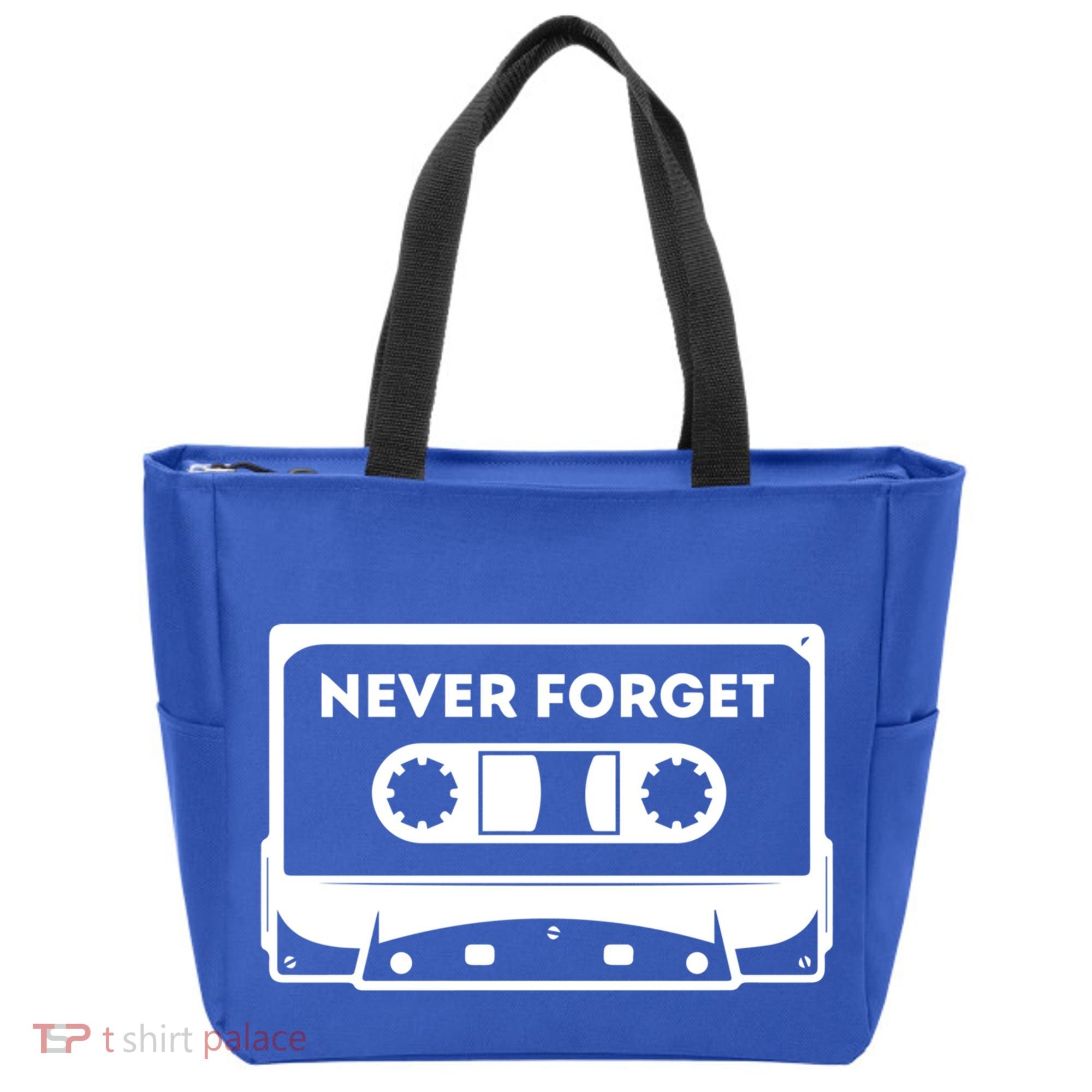 Never Forget Floppy Disk Cassette Never Forget Geek Vhs Gift Tote Bag