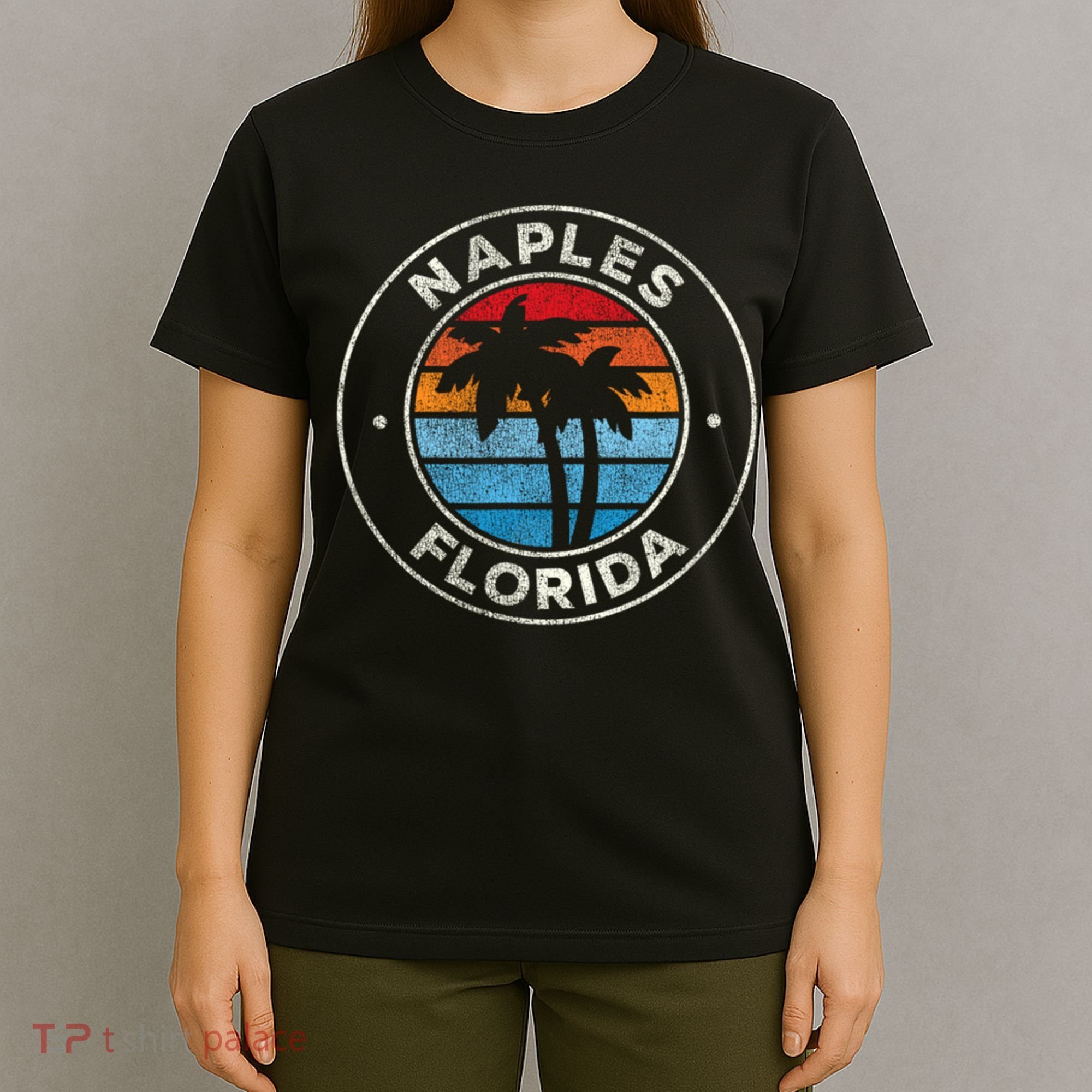 Naples Florida FL Vintage Graphic Retro 70s T-Shirt