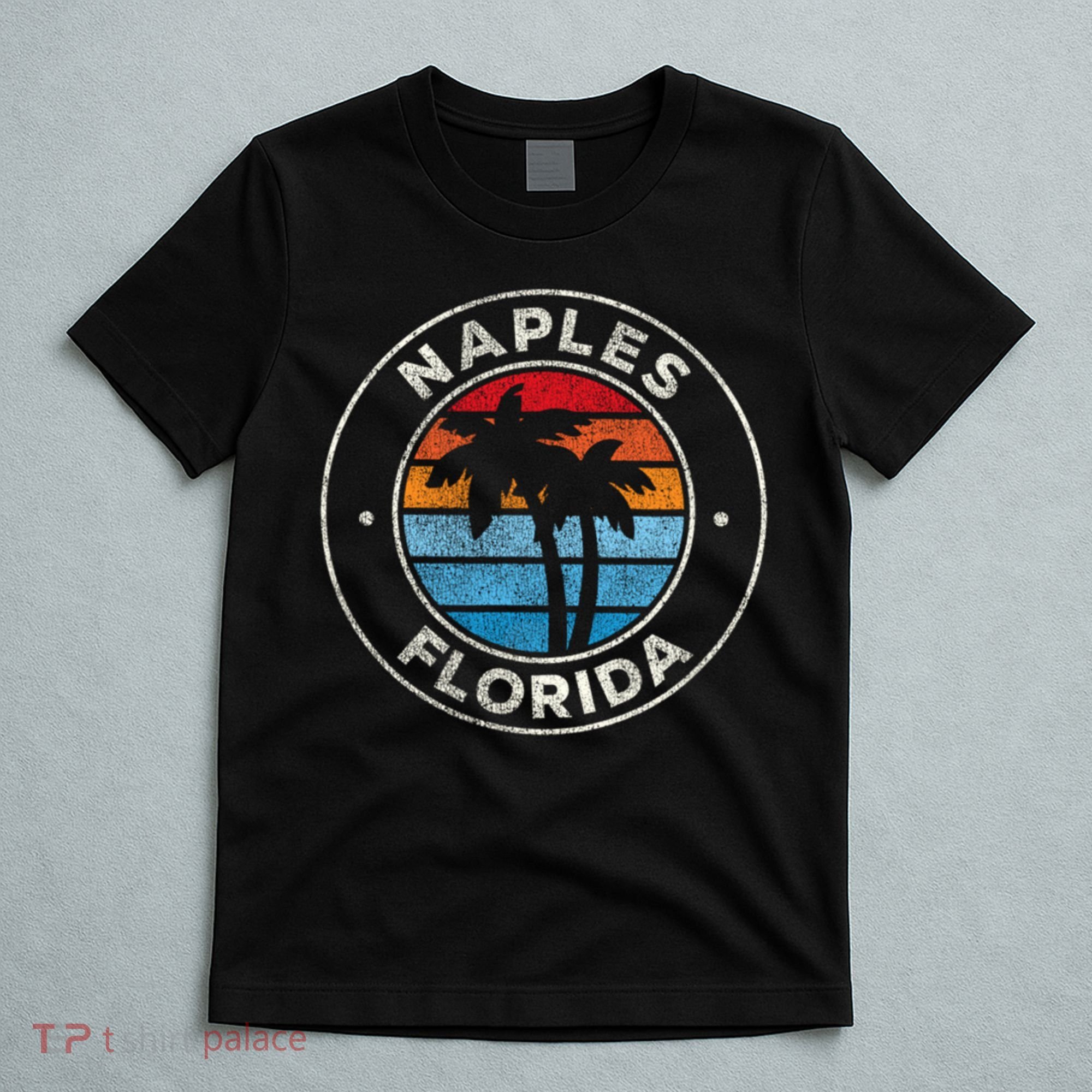 Naples Florida FL Vintage Graphic Retro 70s T-Shirt
