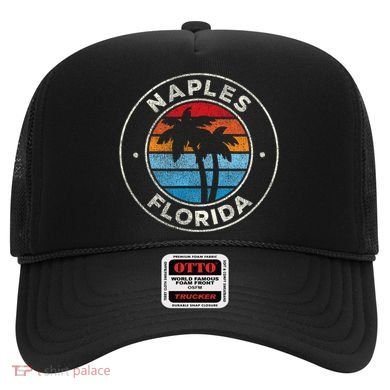 Naples Florida FL Vintage Graphic Retro 70s Hat