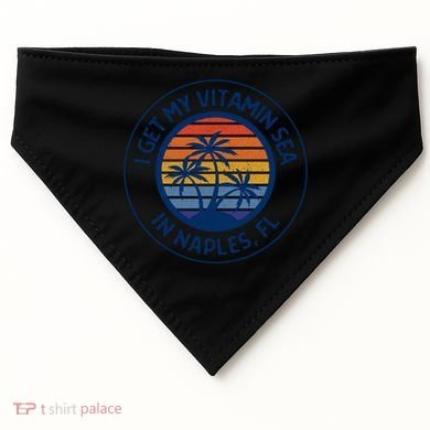 Naples Florida Fun Naples Vacation Naples Beach Naples Fl Gift USA-Made Doggie Bandana