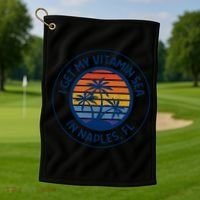 Naples Florida Fun Naples Vacation Naples Beach Naples Fl Gift Golf Towel thumb 1