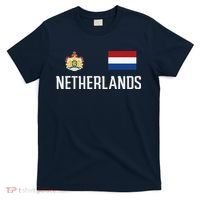Netherlands Flag Football Soccer Fan Gift T-Shirt thumb 0