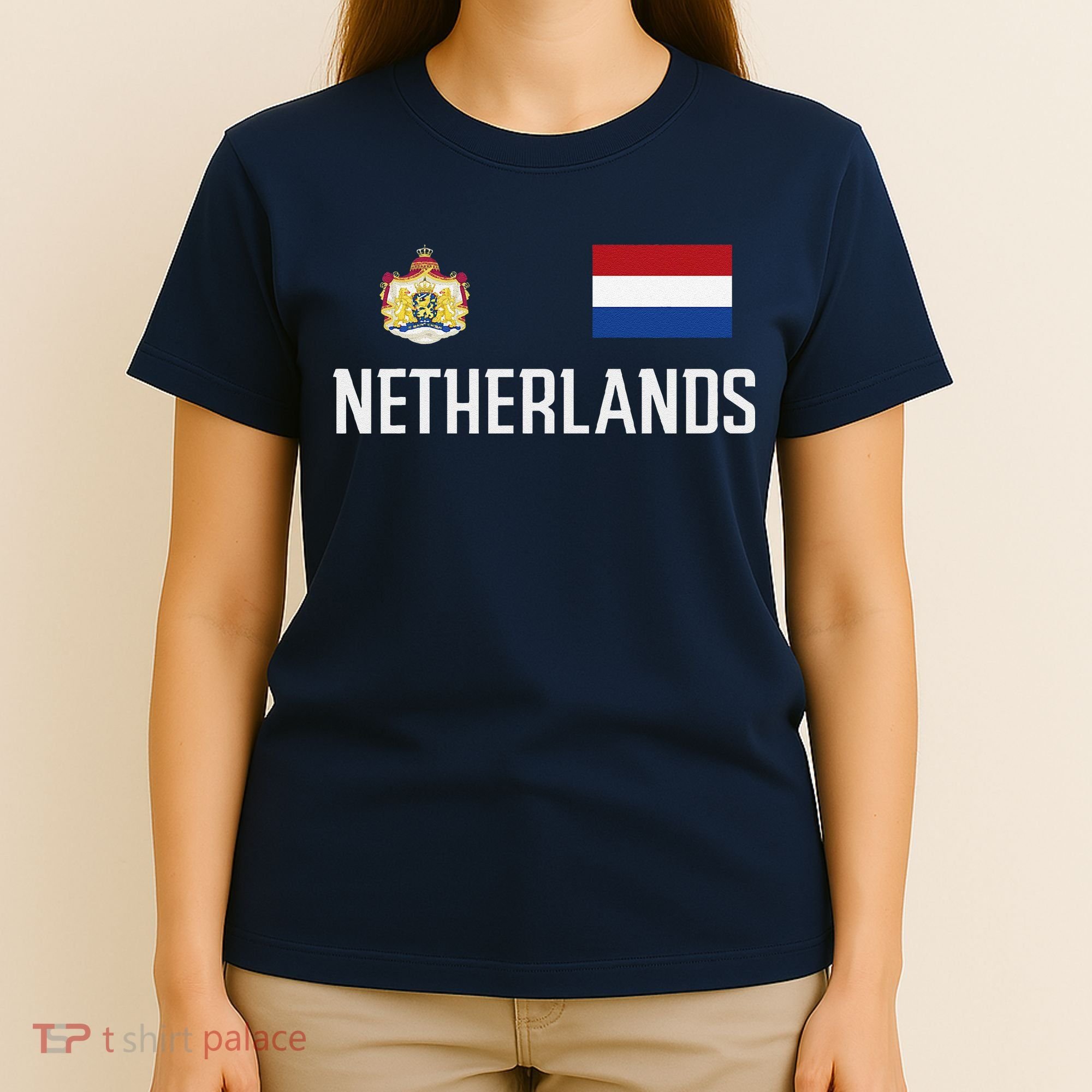 Netherlands Flag Football Soccer Fan Gift T-Shirt