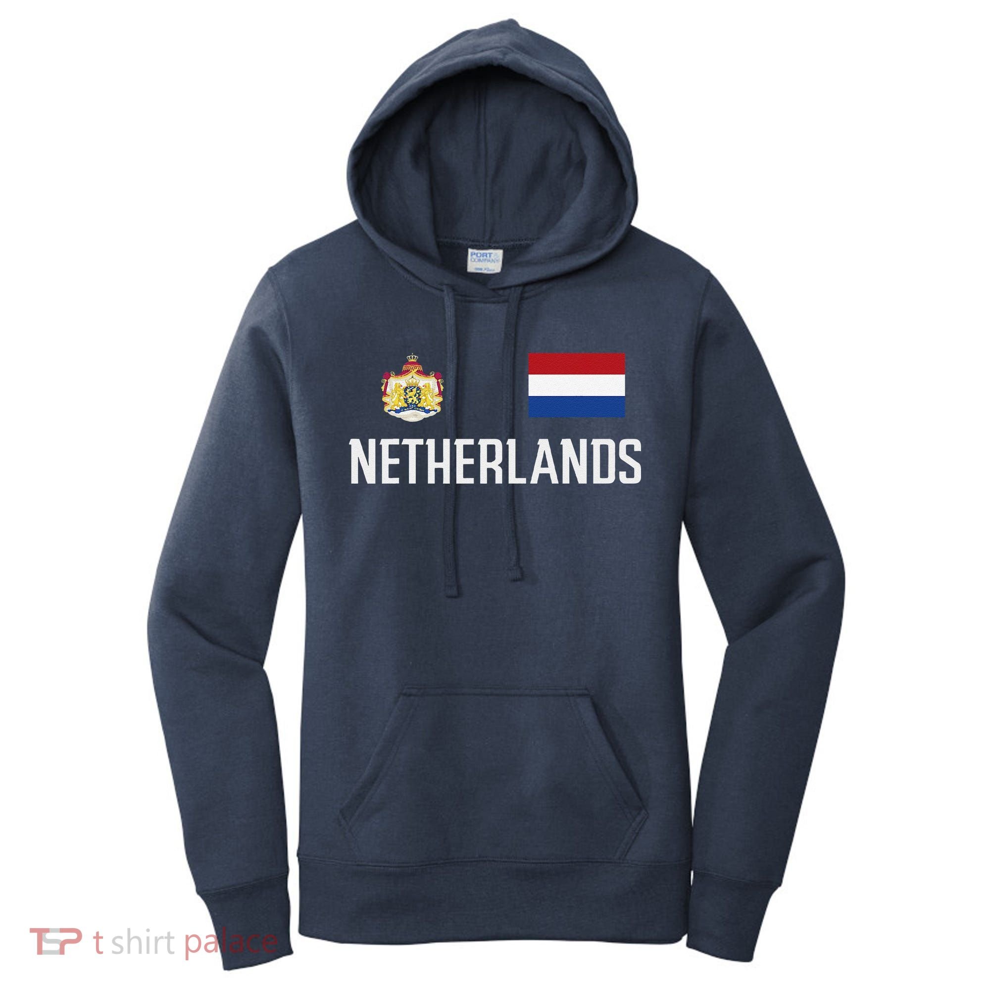 Netherlands Flag Football Soccer Fan Gift Women's Hoodie