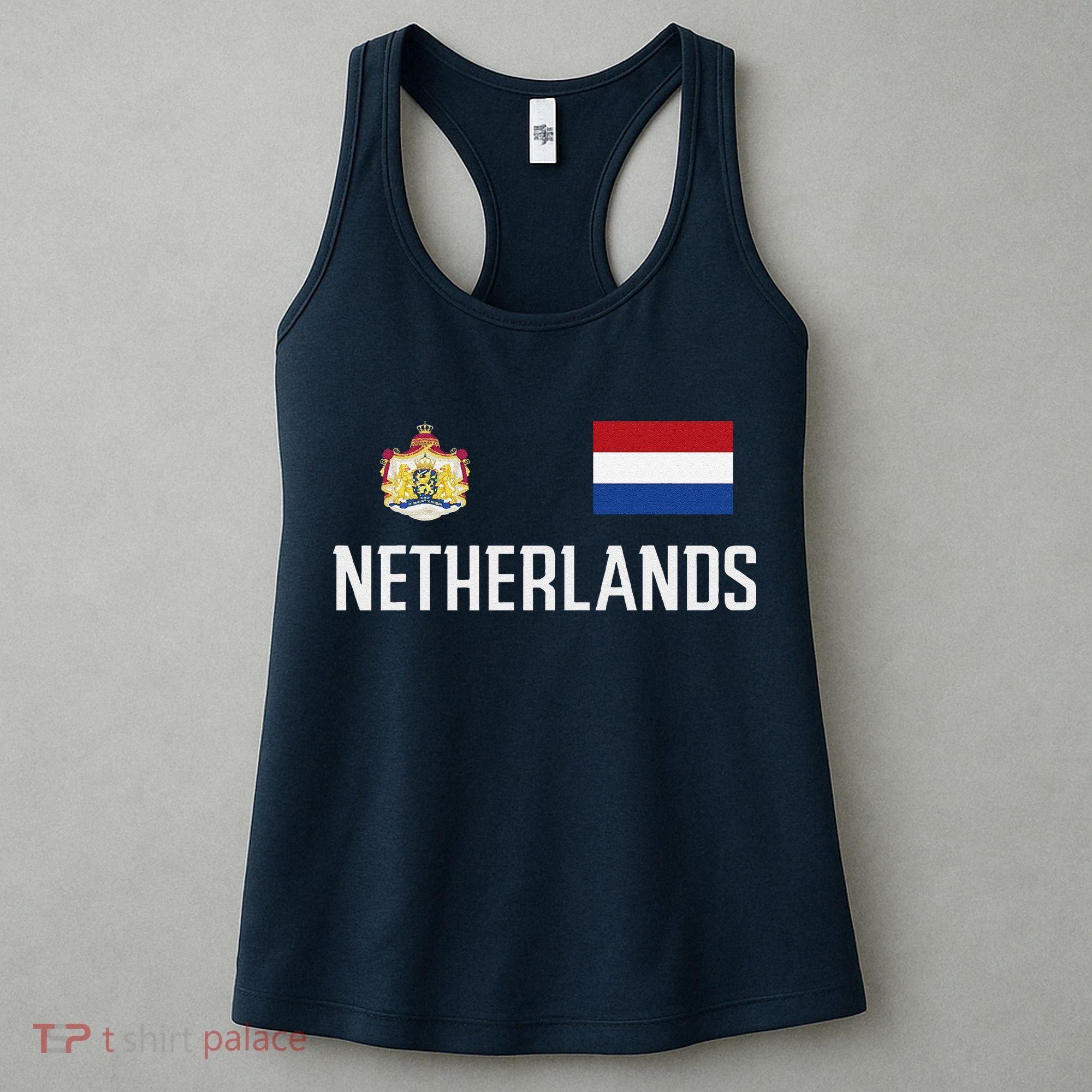 Netherlands Flag Football Soccer Fan Gift Women's Tank Top