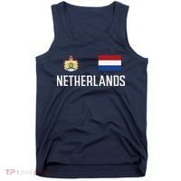 Netherlands Flag Football Soccer Fan Gift Tank Top thumb 0