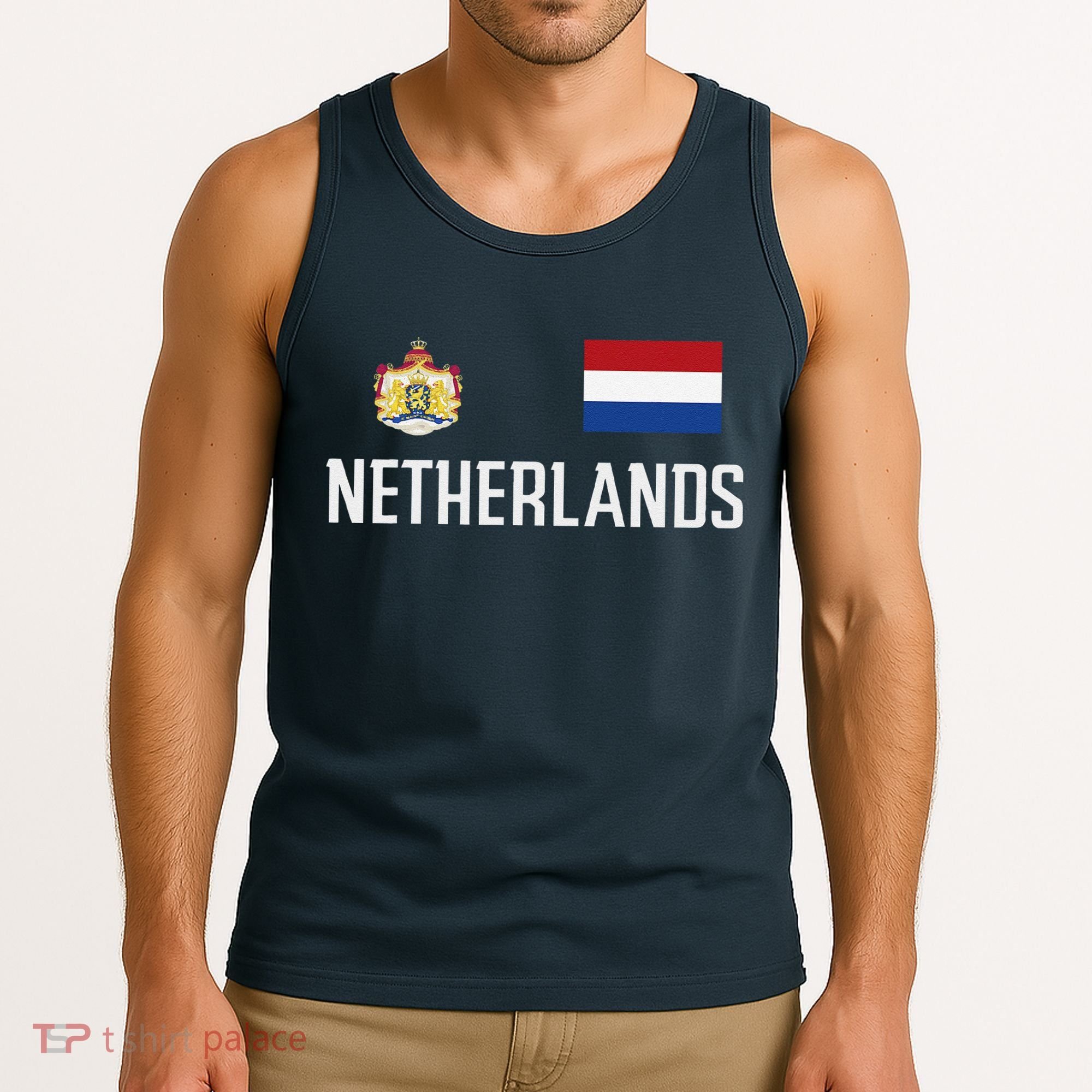 Netherlands Flag Football Soccer Fan Gift Tank Top