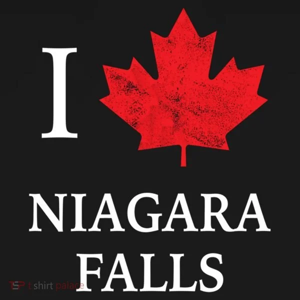 Niagara Falls Gift Red Maple Leaf Canada Great Gift Bucket Hat