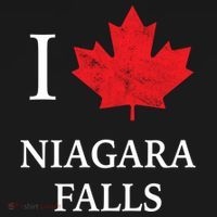Niagara Falls Gift Red Maple Leaf Canada Great Gift Women's Hoodie thumb 2