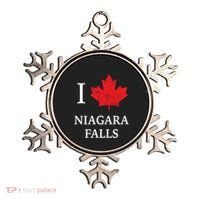 Niagara Falls Gift Red Maple Leaf Canada Great Gift Ornament thumb 0