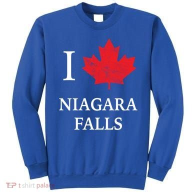 Niagara Falls Gift Red Maple Leaf Canada Great Gift Sweatshirt