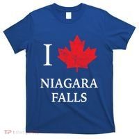 Niagara Falls Gift Red Maple Leaf Canada Great Gift T-Shirt thumb 0