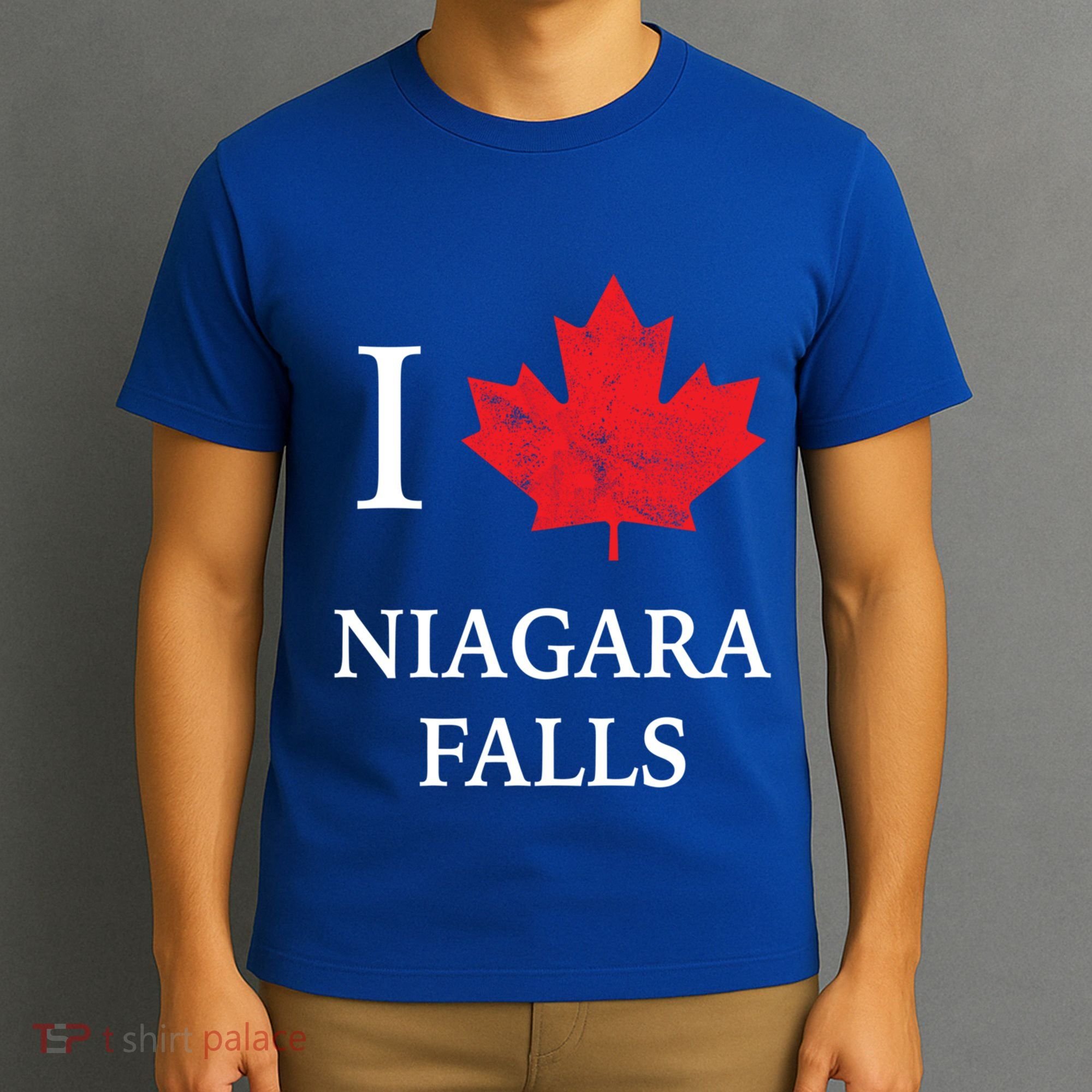Niagara Falls Gift Red Maple Leaf Canada Great Gift T-Shirt