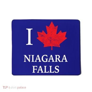 Niagara Falls Gift Red Maple Leaf Canada Great Gift Mousepad