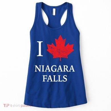 Niagara Falls Gift Red Maple Leaf Canada Great Gift Women's Tank Top