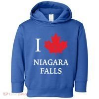 Niagara Falls Gift Red Maple Leaf Canada Great Gift Toddler Hoodie thumb 0