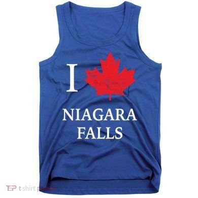 Niagara Falls Gift Red Maple Leaf Canada Great Gift Tank Top