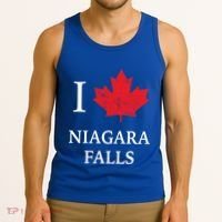Niagara Falls Gift Red Maple Leaf Canada Great Gift Tank Top thumb 3