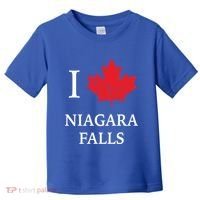Niagara Falls Gift Red Maple Leaf Canada Great Gift Toddler T-Shirt thumb 0