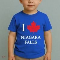 Niagara Falls Gift Red Maple Leaf Canada Great Gift Toddler T-Shirt thumb 2