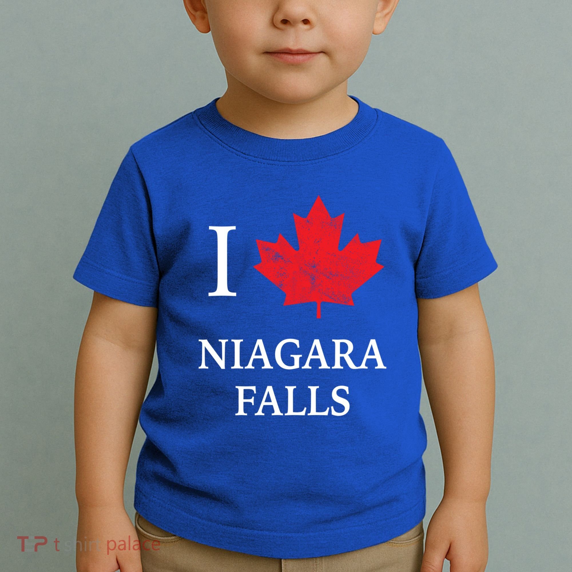 Niagara Falls Gift Red Maple Leaf Canada Great Gift Toddler T-Shirt