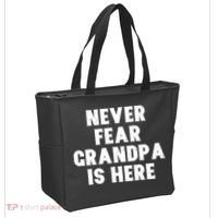 Never Fear Grandpa Is Here Tote Bag thumb 2