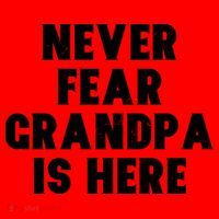 Never Fear Grandpa Is Here Santa Hat thumb 1