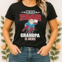 Never Fear Grandpa Is Here Women's T-Shirt thumb 2