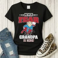 Never Fear Grandpa Is Here Women's T-Shirt thumb 3