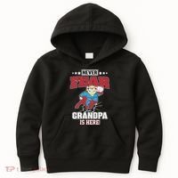 Never Fear Grandpa Is Here Kids Hoodie thumb 0