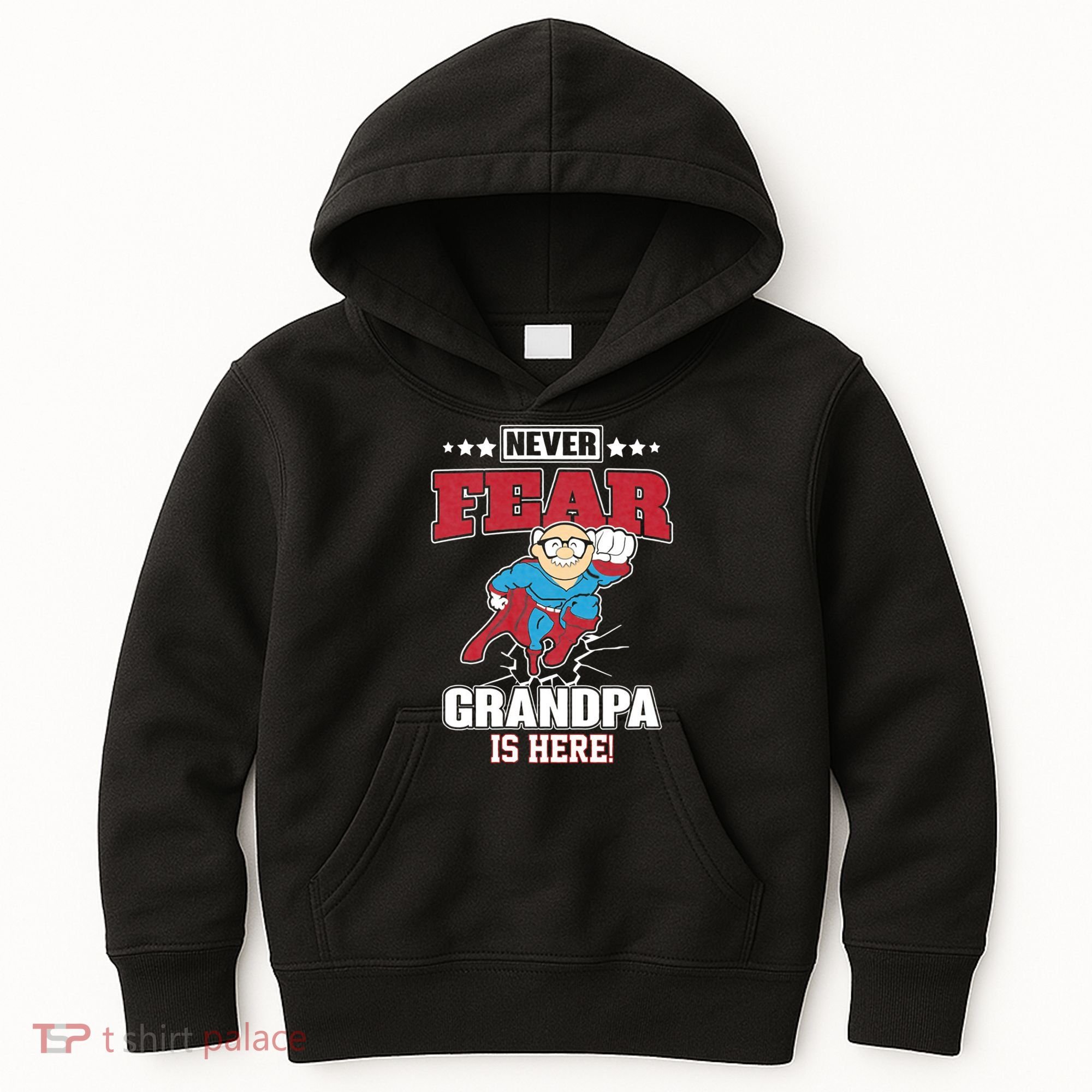 Never Fear Grandpa Is Here Kids Hoodie