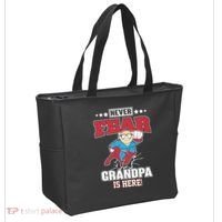 Never Fear Grandpa Is Here Tote Bag thumb 2