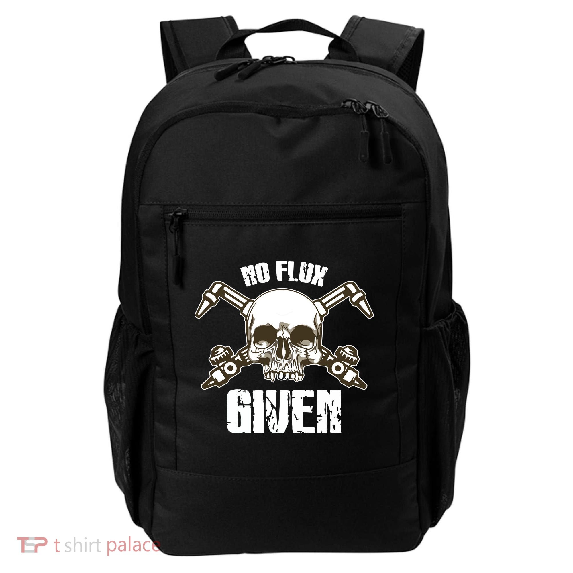 No Flux Given Skull Torch Craftsman Welding Welder Gift Backpack