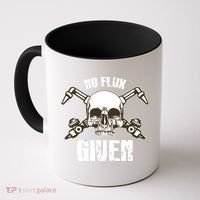No Flux Given Skull Torch Craftsman Welding Welder Gift Coffee Mug thumb 0