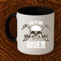 No Flux Given Skull Torch Craftsman Welding Welder Gift Coffee Mug thumb 2
