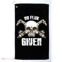 No Flux Given Skull Torch Craftsman Welding Welder Gift Golf Towel thumb 0