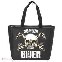 No Flux Given Skull Torch Craftsman Welding Welder Gift Tote Bag thumb 0