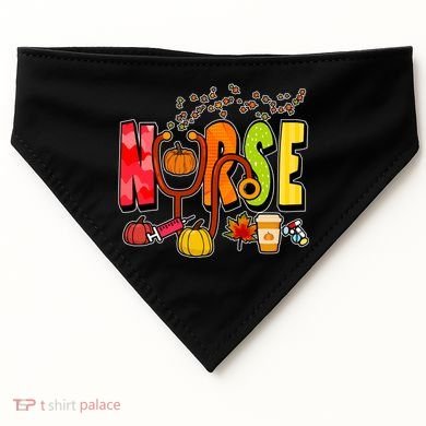 Nurse Fall Holiday USA-Made Doggie Bandana