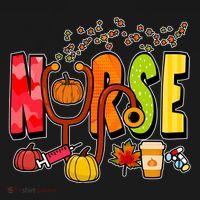 Nurse Fall Holiday USA-Made Doggie Bandana thumb 2