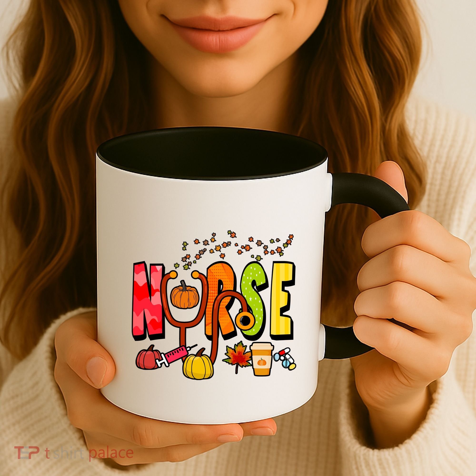 Nurse Fall Holiday Coffee Mug