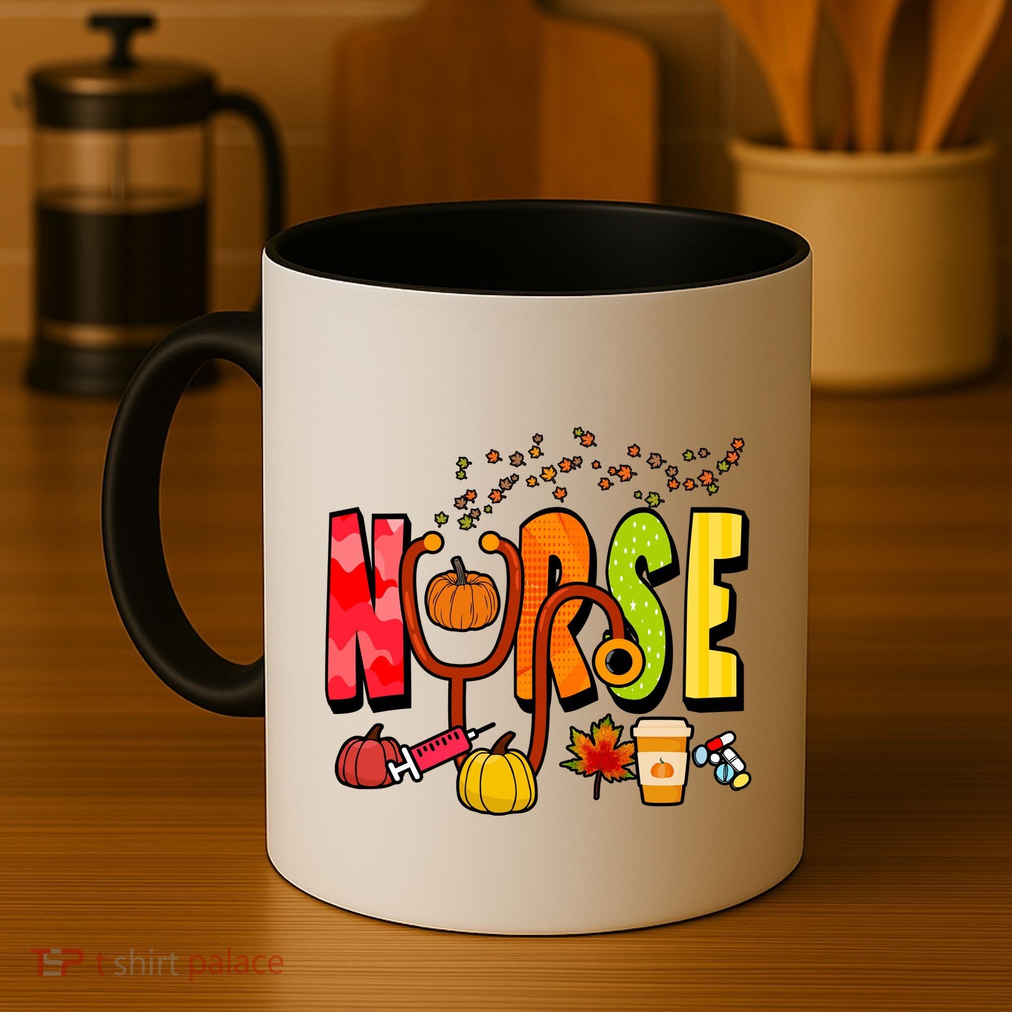 Nurse Fall Holiday Coffee Mug