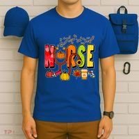 Nurse Fall Holiday T-Shirt thumb 6