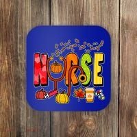 Nurse Fall Holiday Coaster thumb 0